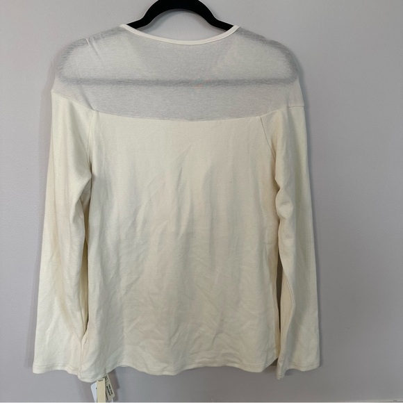 OGL Light Thermal Tencel Wool Sheer Shoulder Brami Top in Off-White Sz 2XL NWT - Picture 10 of 10